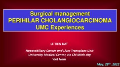 Surgical management PERIHILAR CHOLANGIOCARCINOMA UMC Experiences