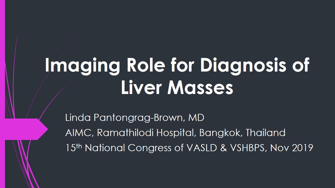 Imaging Role for Diagnosis of Liver Masses