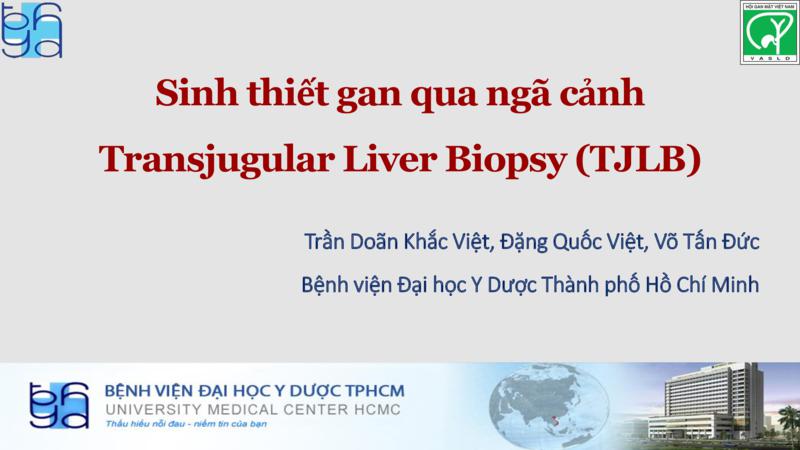 Sinh thiết gan qua ngã cảnh Transjugular Liver Biopsy (TJLB)