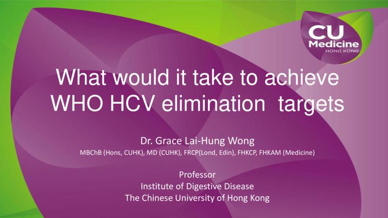 What would it take to achieve WHO HCV elimination  targets
