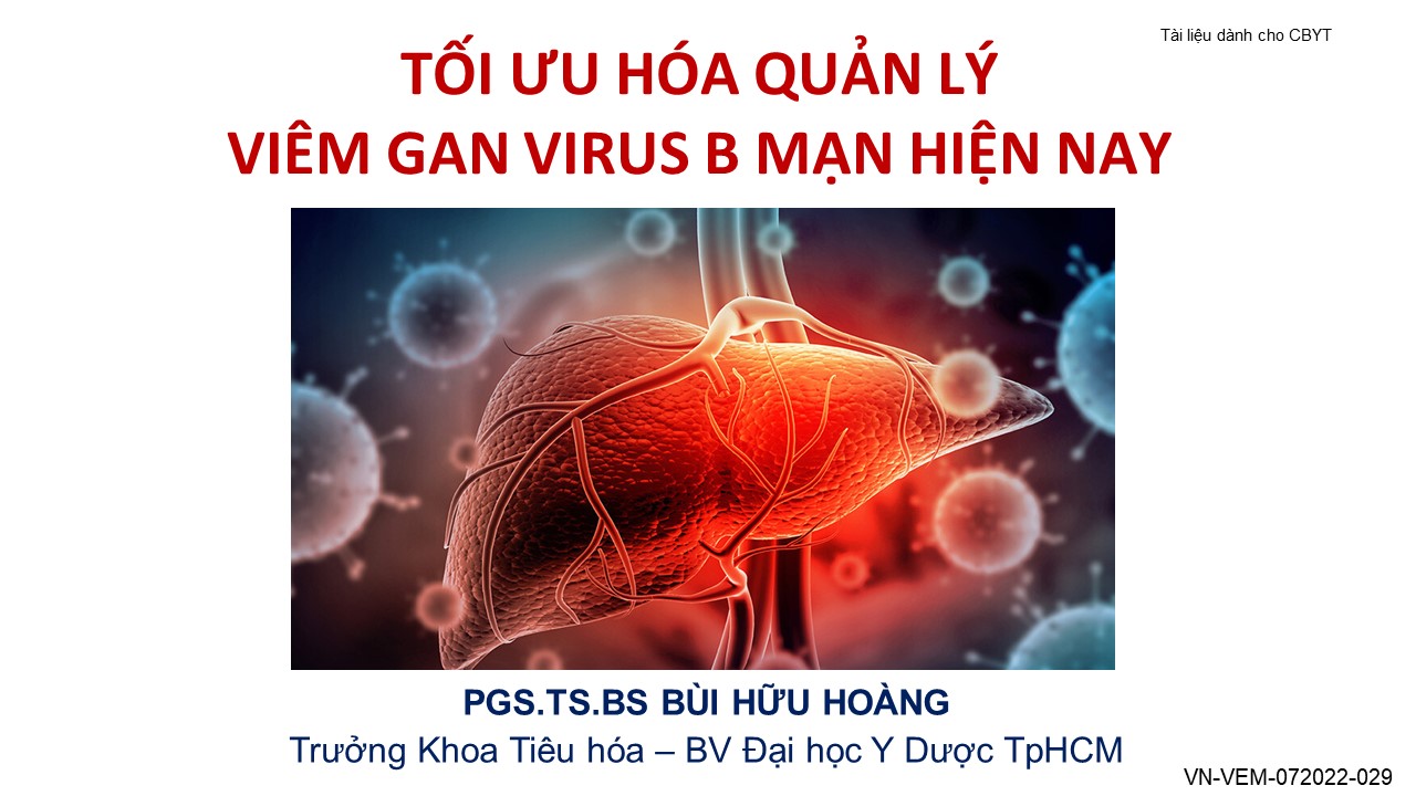 Tối ưu hóa quản lý viêm gan virus B mạn hiện nay
